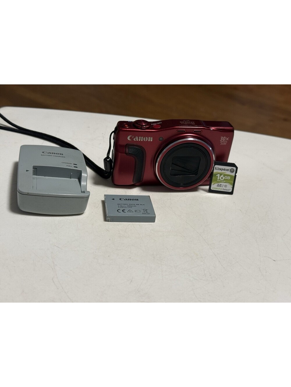 Canon PowerShot SX710 HS Red 30x Zoom Compact Digital Camera Digicam (Read) Work
